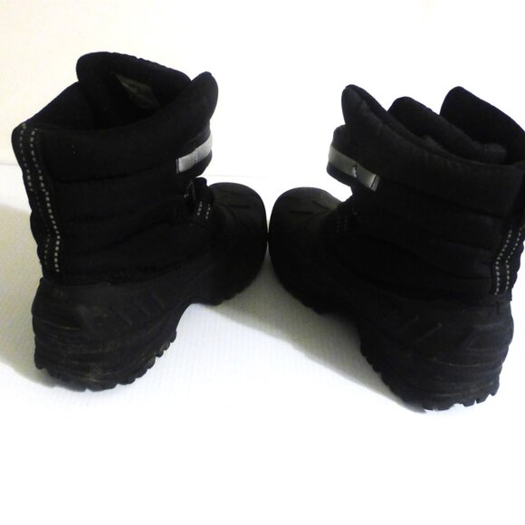 clth1 - ICE CAP Woman's BLACK WINTER BOOTS Size 5 SNOWBOOTS Ski-doo Toboggan - Picture 5 of 9